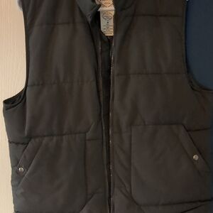 St. John's Bay Dark Gray Quilted Vest